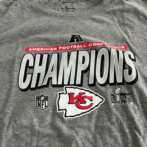 Kansas City Chiefs Nike Gray AFC Graphic Tee - Picture 1 of 4